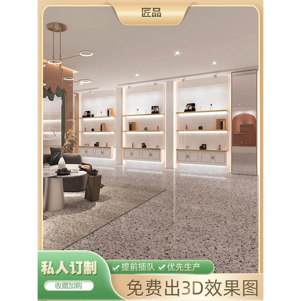 化妆品展示柜美容院产品置物架中岛柜台陈列架燕窝滋补品彩妆展柜