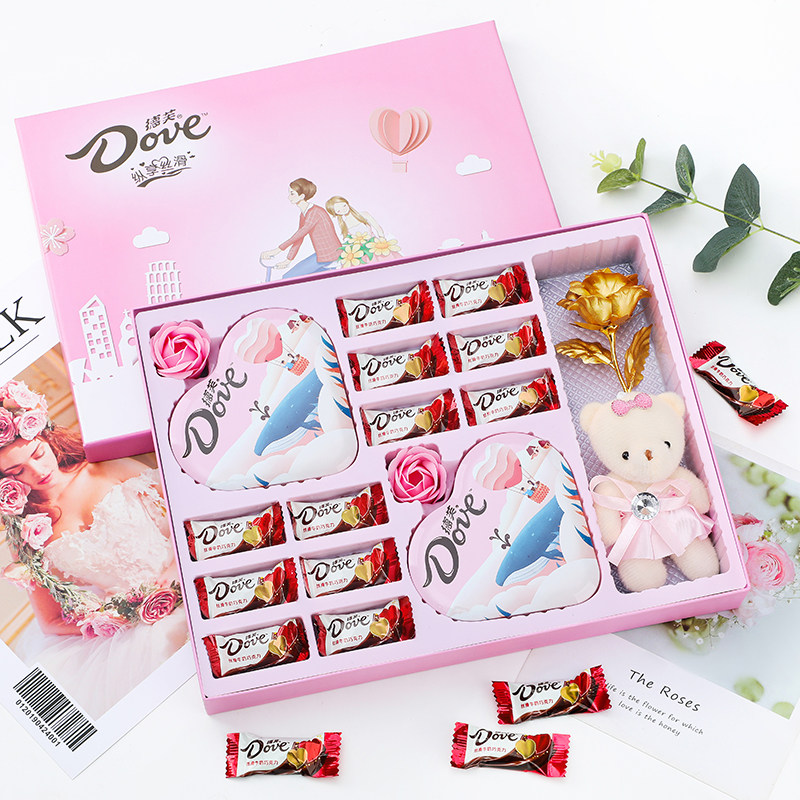 德芙巧克力礼盒装女神伴手礼生日礼物女生送女友闺蜜创意礼品
