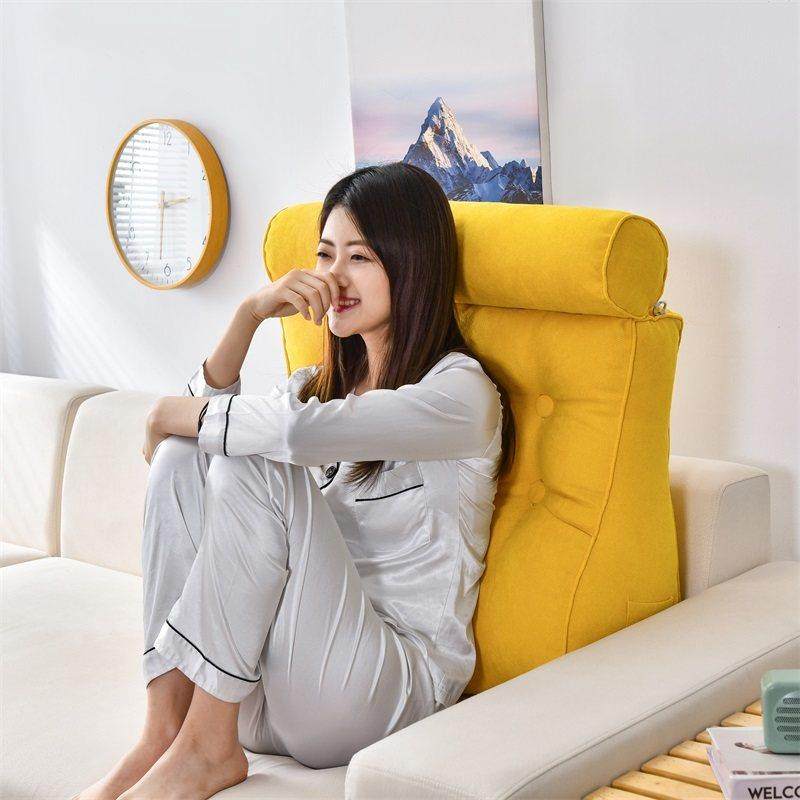 床头纯色立体大靠背 沙发护腰靠垫飘窗靠背垫 床上护颈靠枕可拆洗,居家布艺,床头靠垫,淘宝优惠券,粉丝福利购,淘宝优惠卷