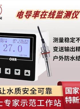 电导率仪工业在线监测仪测量水处理水质检测电导仪电极传感器EC10