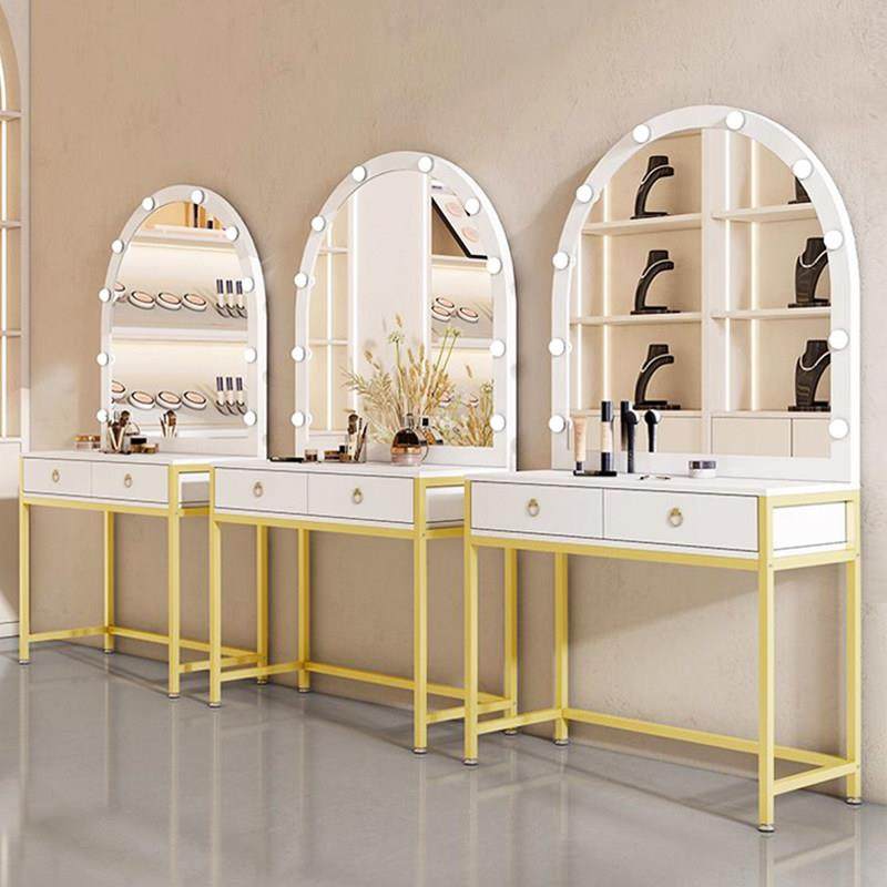 影楼梳妆台卧室现代简约收纳镜子理发店美容院专用轻奢婚纱化妆桌,住宅家具,梳妆台/桌,淘宝优惠券,粉丝福利购,淘宝优惠卷