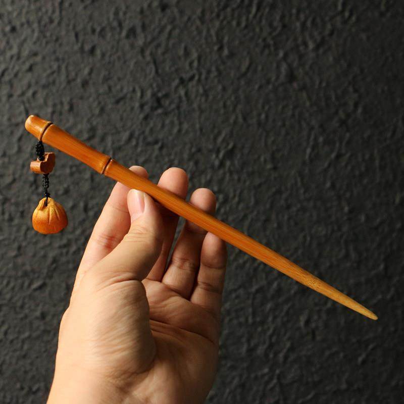 精品手工精磨天然实心竹发簪竹雕竹制莲蓬配饰发叉复古风天然发饰,特色手工艺,竹编/竹雕,淘宝优惠券,粉丝福利购,淘宝优惠卷