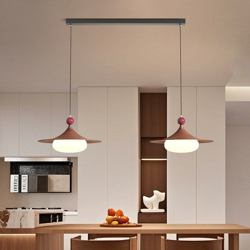 奶油风喇叭吊灯餐厅灯现代简约极简创意个性客厅餐桌灯护眼岛台灯,家装灯饰光源,客厅吊灯,淘宝优惠券,粉丝福利购,淘宝优惠卷