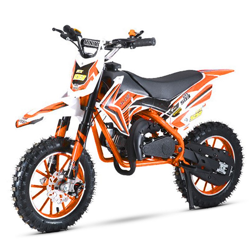 小型摩托49CC 迷你小越野车 二冲程迷你混合非纯汽油儿童成人新车