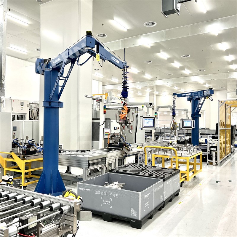 新品80kg智能提升机悬浮重力感应 电动平衡器 折臂吊式智能提升机