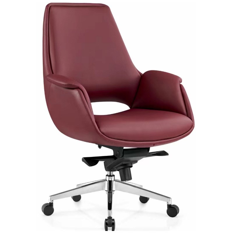 皮质老板椅经理椅总裁办公椅久坐不累会议室会议椅舒适靠背电脑椅