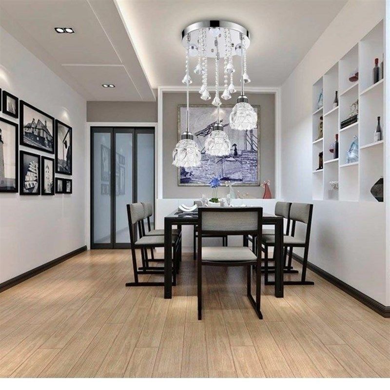 超亮餐厅卧室吊灯2025新款温馨浪漫餐桌灯水晶吊灯现代简约吧台灯,家装灯饰光源,客厅吊灯,淘宝优惠券,粉丝福利购,淘宝优惠卷