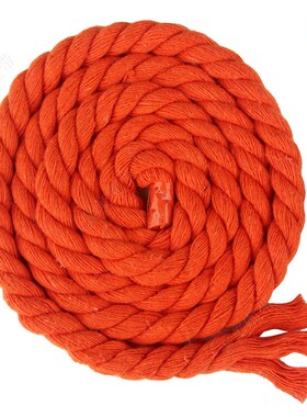 现货8mm粗粉红色彩色三股棉绳 8毫米棉线 幼儿园手工装修装饰绳子