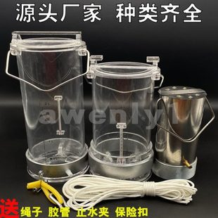 采水器有机玻璃水质采样器不锈钢深水污水采集器取样桶1L2L2.5L3L