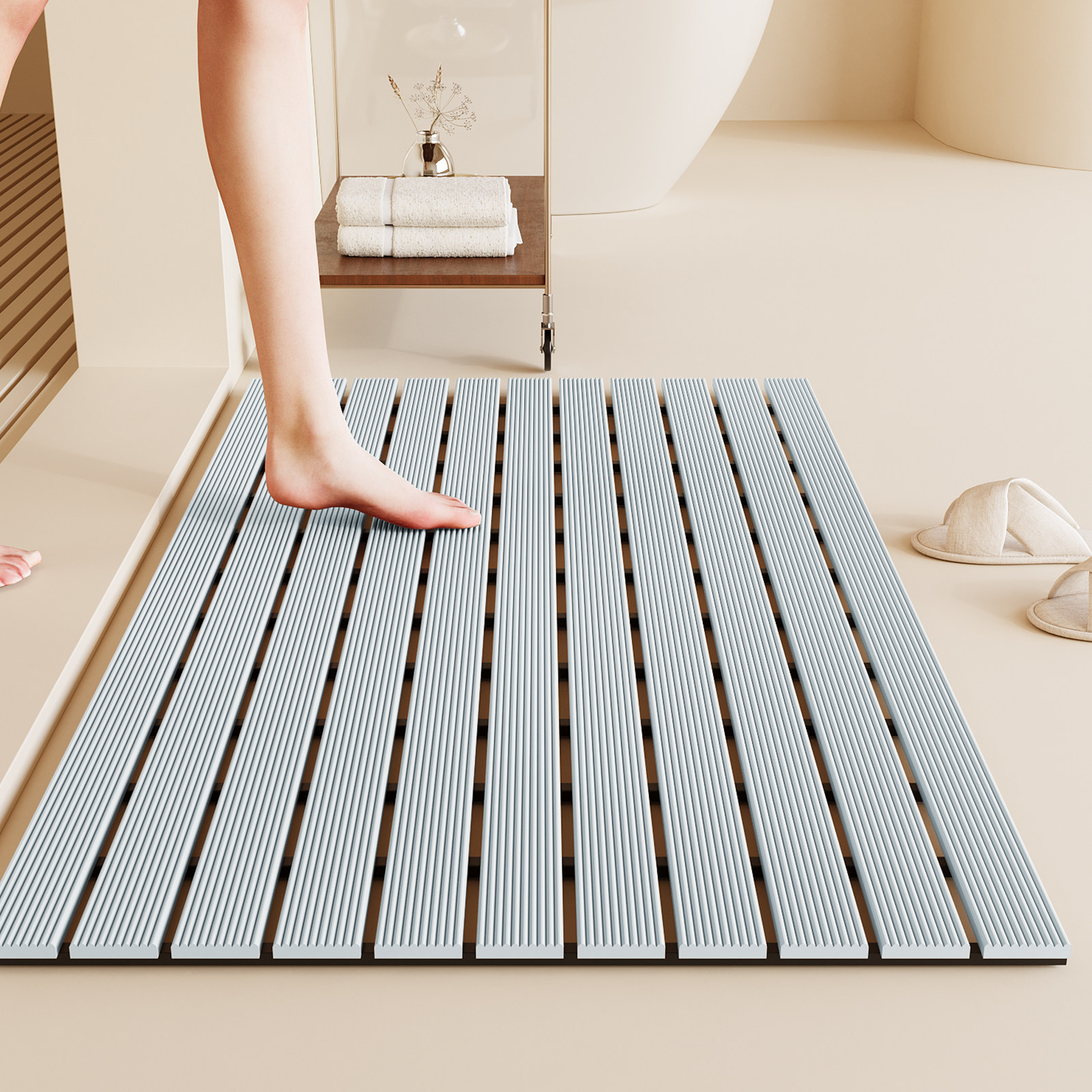 浴室防滑垫淋浴间防摔脚垫洗澡卫生间垫子淋浴垫专用踩脚踏板地垫