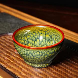 宋风居建盏茶杯名师李英手制鹧鸪斑纯手工高端茶具陶瓷茶盏主人杯