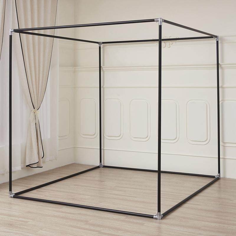 定制尺寸户外全框实木蚊帐支架场景布置景区茶寮架茶室民宿纱床幔