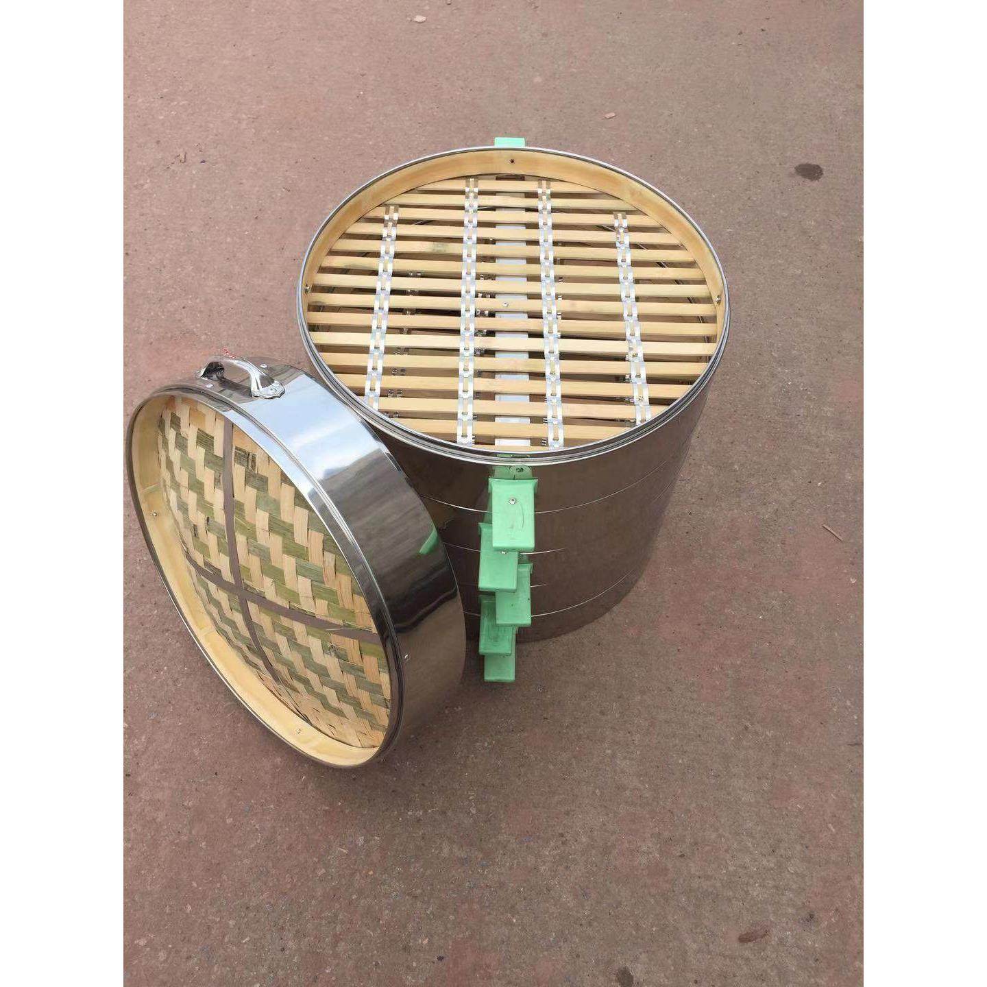 商用50/52厘米大号加厚蒸格笼屉竹制蒸架钢竹连条竹制不锈钢蒸笼,餐饮具,餐具笼/架,淘宝优惠券,粉丝福利购,淘宝优惠卷