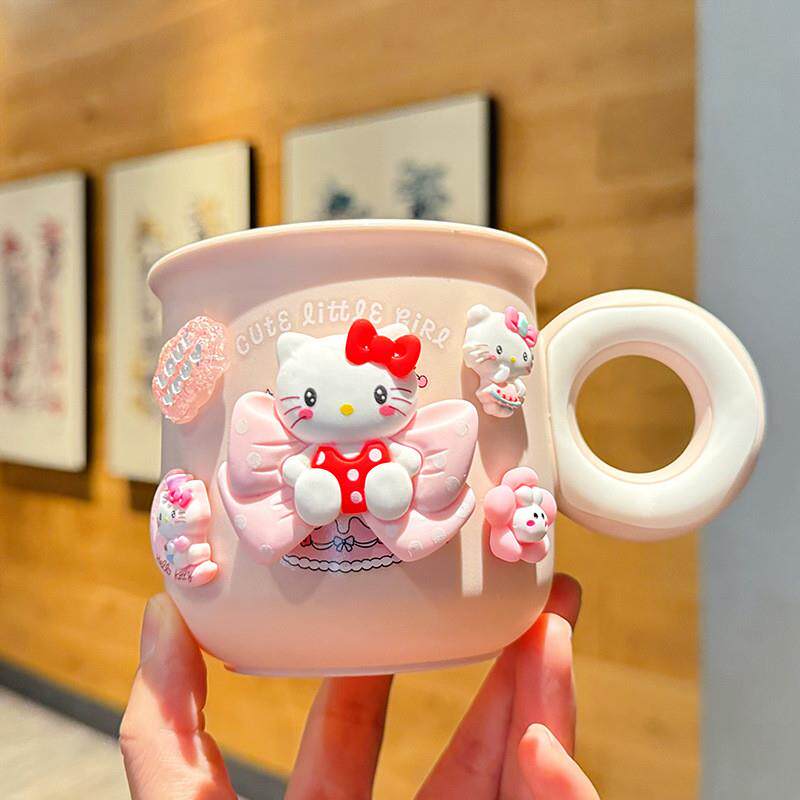 可爱创意Kitty猫儿童漱口杯宝宝家用凯蒂猫塑料刷牙杯星黛露牙缸
