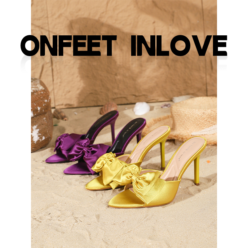 法式时尚高跟凉拖鞋仙女风