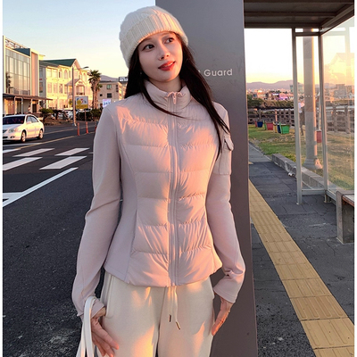 95白鸭绒轻薄立领羽绒服大衣伴侣