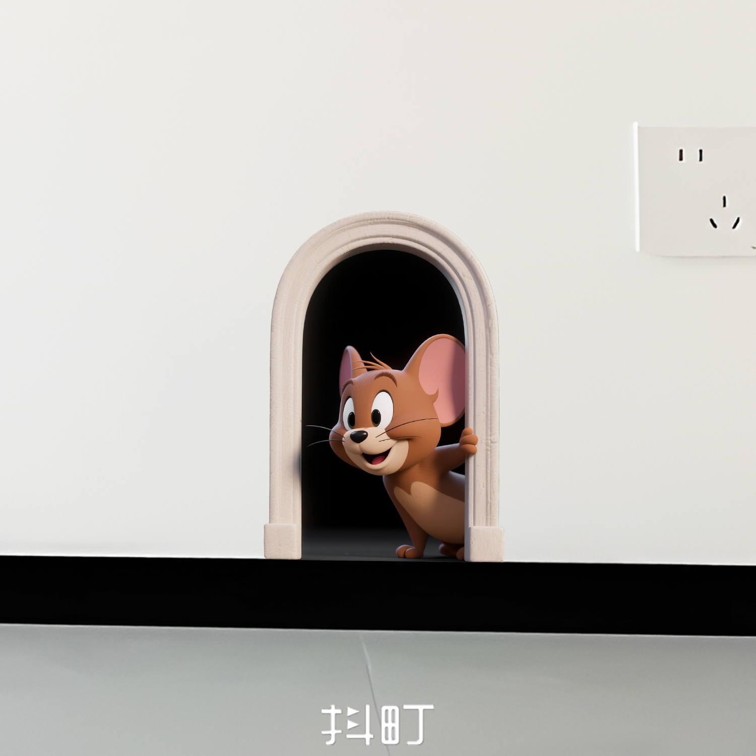 墙面踢脚线卡通可爱创意装饰贴纸