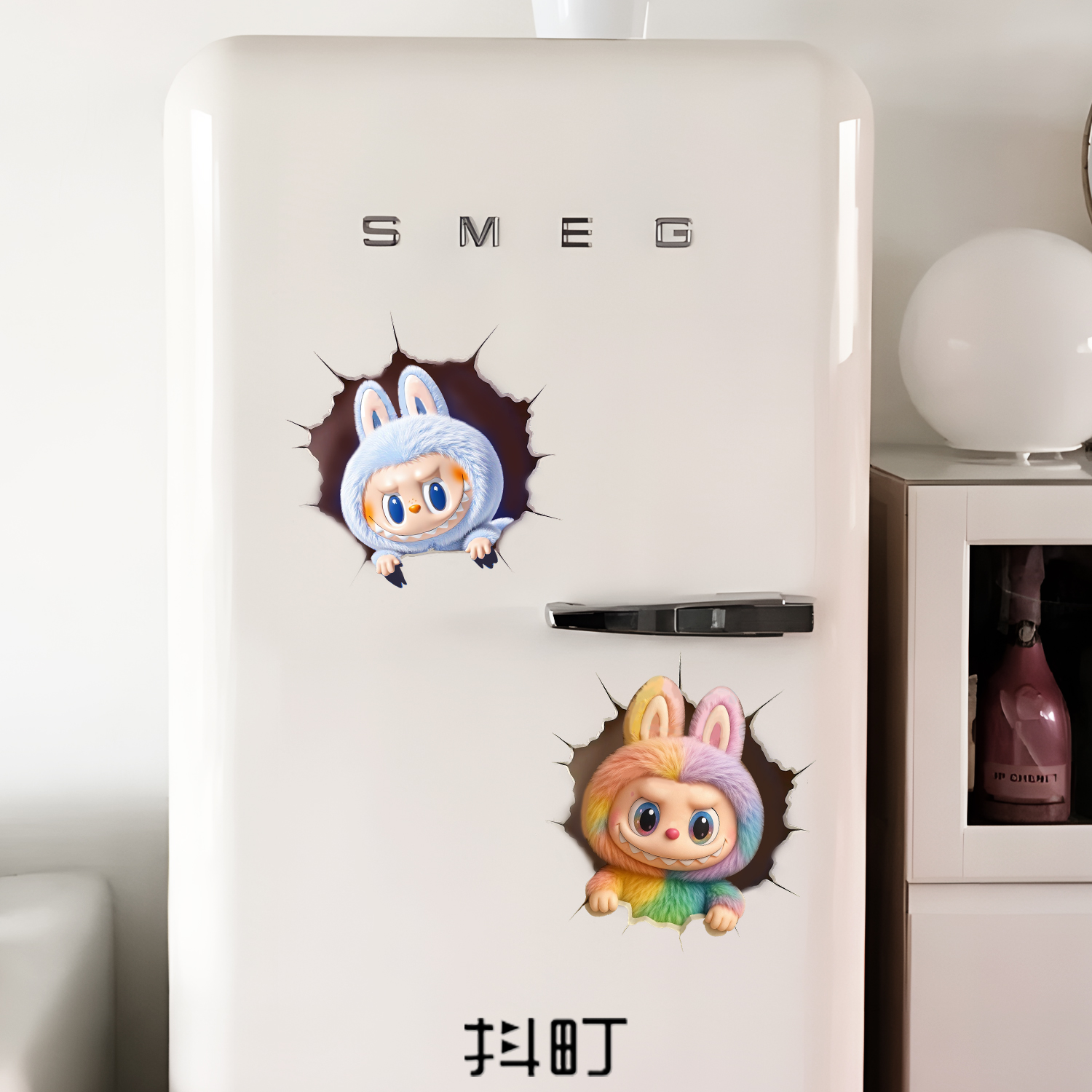 拉布布LABUBU卡通可爱创意冰箱贴