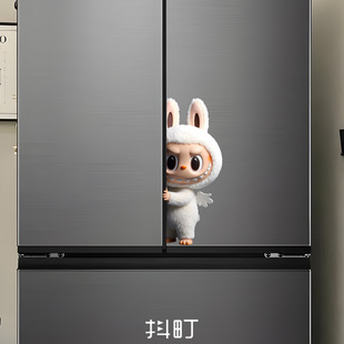 適用于冰箱貼磁吸可愛(ài)拉布布labubu可愛(ài)玩偶周邊3D立體卡通鐵門(mén)貼