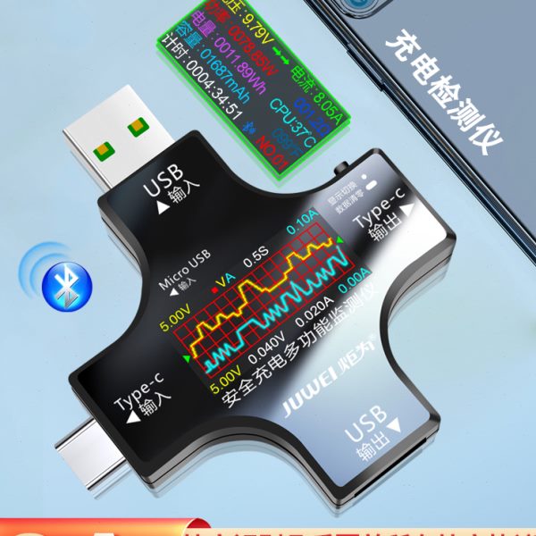 炬为Type-c pd手机充电器usb协议检测试仪数显电压表电流表功率计