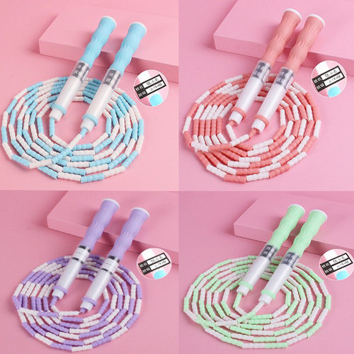 竹节跳绳儿童初学幼儿园体育运动