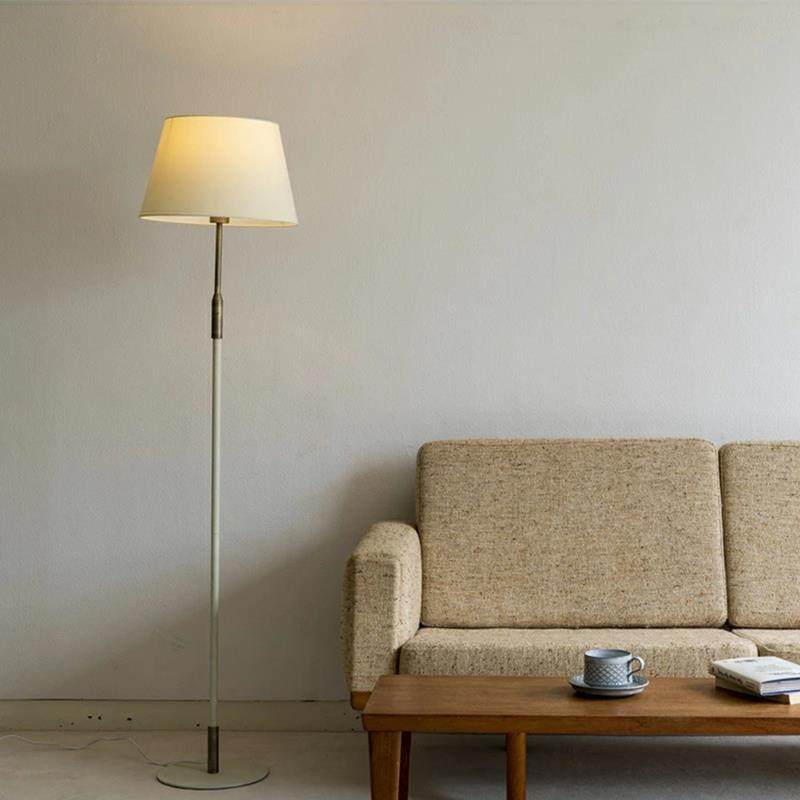 日式布艺落地灯客厅卧室现代创意温馨装饰智能遥控LED灯泡落地灯