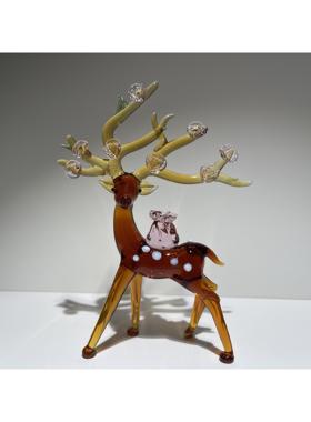 轻奢高档福鹿摆件客厅玄关酒柜电视柜现代简约艺术装饰品乔迁礼物