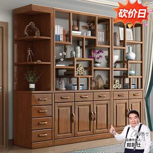 实木间厅柜隔断客厅进门屏风双面玄关柜鞋 新中式 柜现代简约储物柜