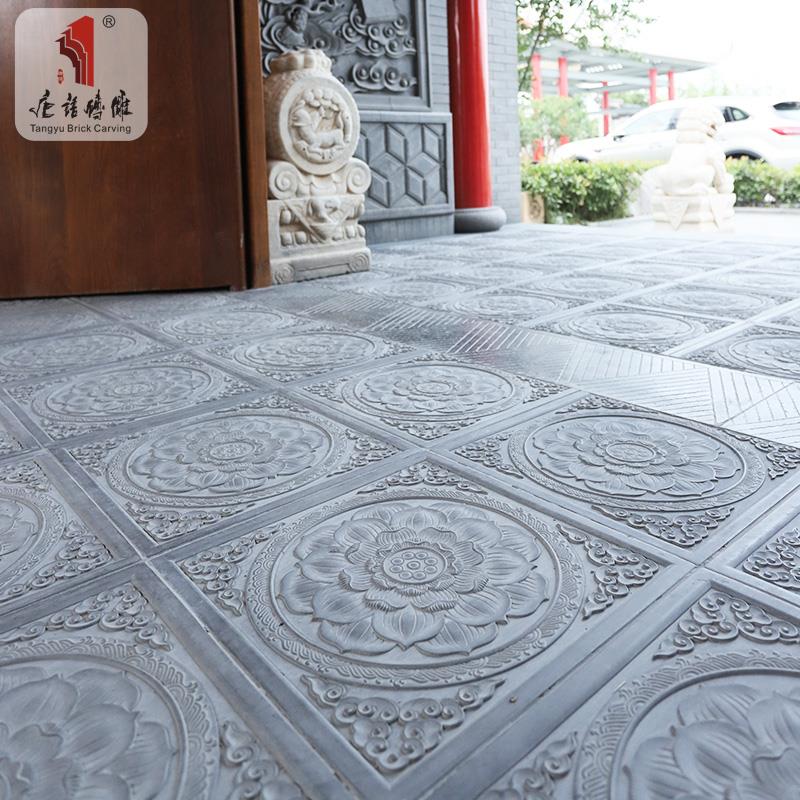 唐语砖雕 仿古砖中式别墅庭院地砖60x60古建四合院室内外地面青砖