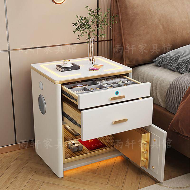 床头保险柜一体2025新款智能家用多功能卧室隐藏式防盗首饰保险箱,住宅家具,智能床头柜,淘宝优惠券,粉丝福利购,淘宝优惠卷