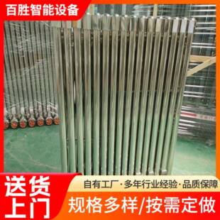 高速公路阻挡铝合金手动推拉收缩门不锈钢路障伸缩门伸缩护栏