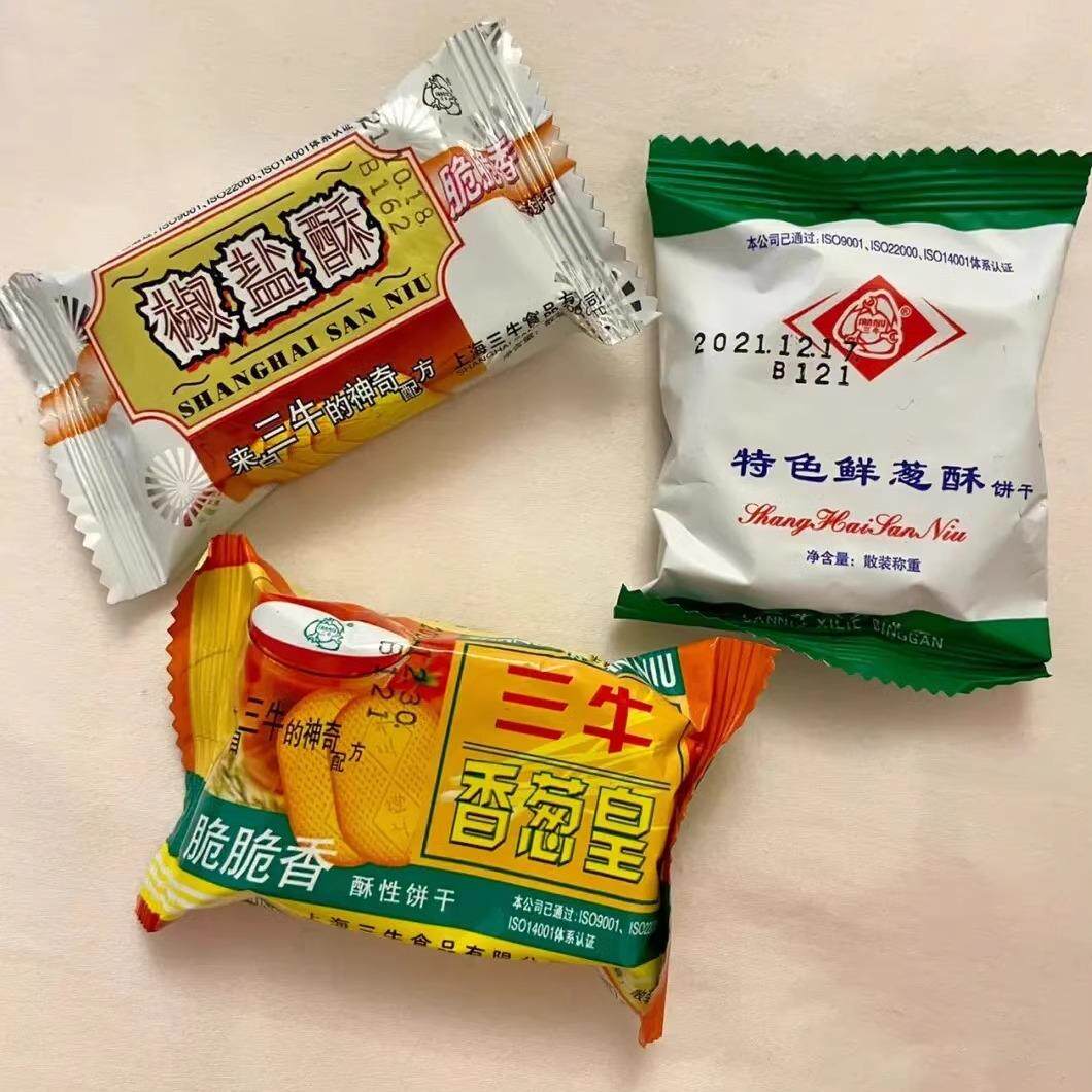 上海特产三牛特色鲜葱酥饼干椒盐酥万年青老底子味道包邮