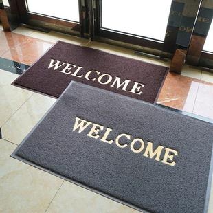 欢迎光临地垫门垫迎宾垫地毯灰色脚垫大门口入户公司进门定制丝圈