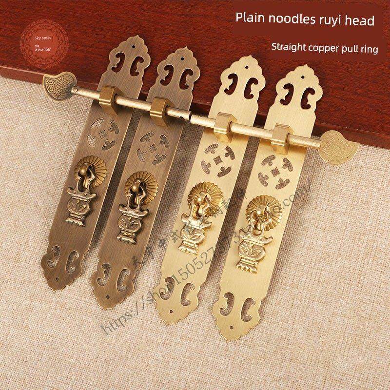 新中国风柜门纯铜拉手彷古黄铜拉手覆古家具全铜直柜门锁书柜拉手,基础建材,小拉手,淘宝优惠券,粉丝福利购,淘宝优惠卷