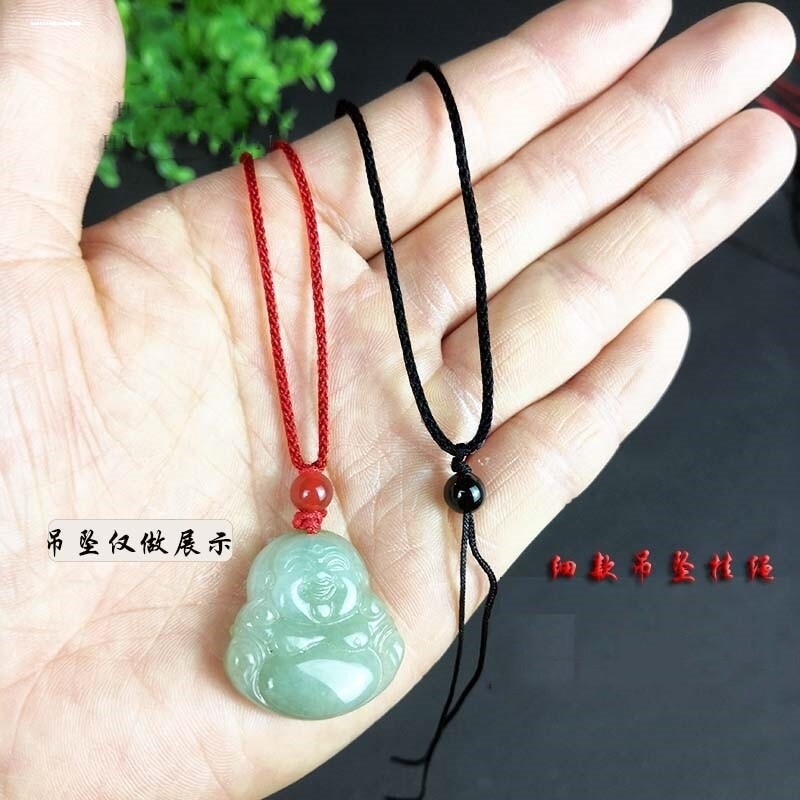 抖音同款手工编织挂福牌黄金黑项链吊坠挂绳项链绳可调节锁骨链女图片