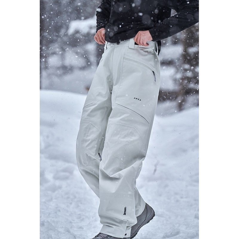 awka滑雪裤女款男情侣雪地单板3L防水防风滑雪服裤子防寒冬季