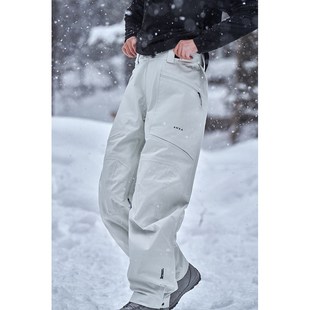 awka滑雪裤女款男情侣雪地单板3L防水防风滑雪服裤子防寒冬季