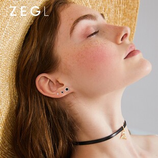 ZENGLIU多耳洞耳钉简约女小巧气质耳环耳骨钉2021新款潮银针耳饰