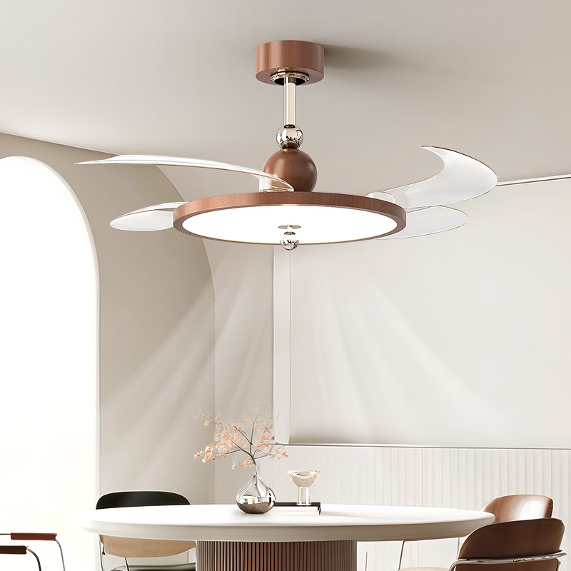 至御全光谱护眼卧室风扇灯儿童房吊扇灯中古风主卧餐厅吸顶灯具