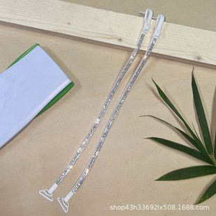 内衣肩带可拆卸水钻文胸细带子隐形无痕防滑外穿好看露肩胸罩肩带