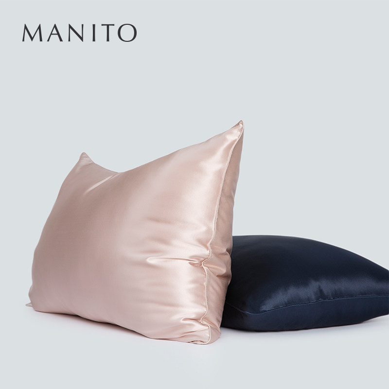 MANITO/曼尼陀玻尿酸蚕丝枕套真丝枕头桑蚕丝床品