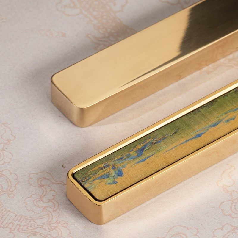 兰斋实心黄铜镇纸高颜值创意镇尺高档文房雅器书法国画压纸初学者,文具电教/文化用品/商务用品,镇纸,淘宝优惠券,粉丝福利购,淘宝优惠卷