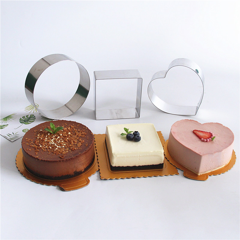 慕斯圈diy慕斯模具心形圆形做芝士蛋糕模具烘焙工具6寸8寸,厨房/烹饪用具,烘焙模具,淘宝优惠券,粉丝福利购,淘宝优惠卷