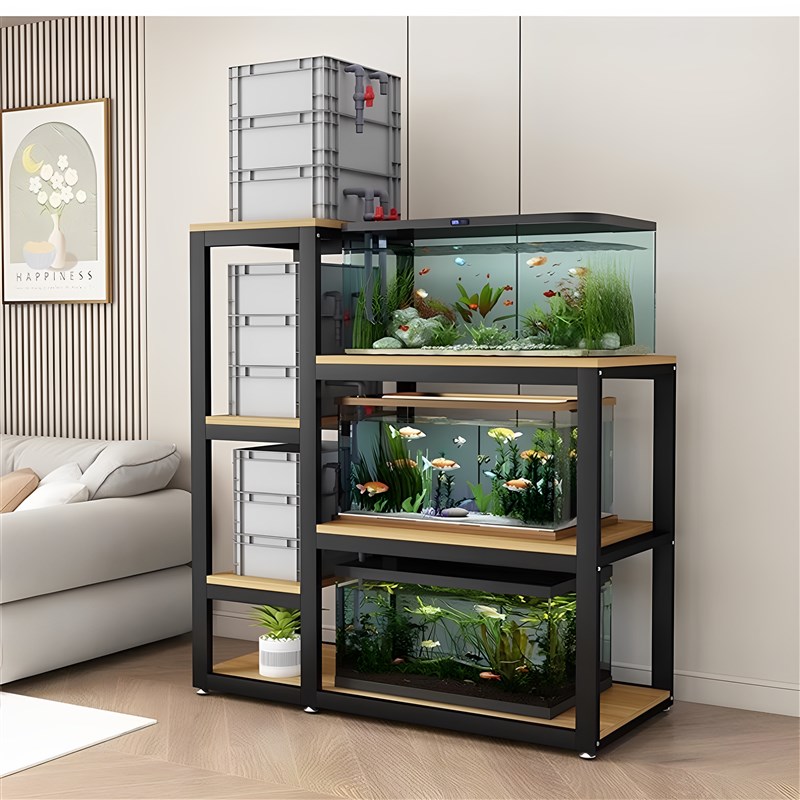 鱼缸架子多层鱼缸柜鱼缸桌子龟缸架鱼缸底座金属框架加厚超强承重