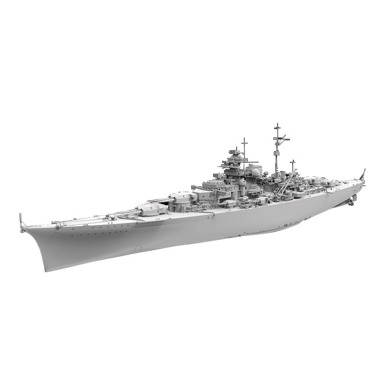 3G模型 鹰翔拼装舰船 FH1132 俾斯麦战列舰 普通/豪华版 1/700