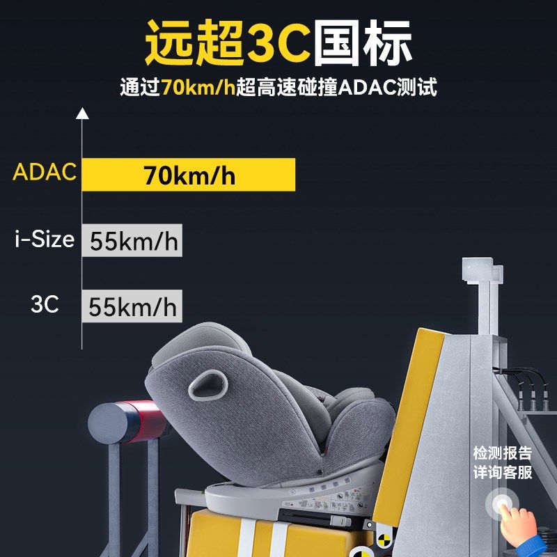 儿童安全座椅婴儿宝宝车载汽车用0-12岁通用360旋转小月龄可坐躺