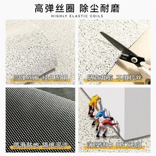 丝圈入户门地垫加厚pvc可自由裁剪进门玄关门口免洗耐脏家用脚垫