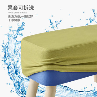凳家用门口沙发凳实木长条凳床尾凳穿鞋 布艺换鞋 凳试衣间凳子简约