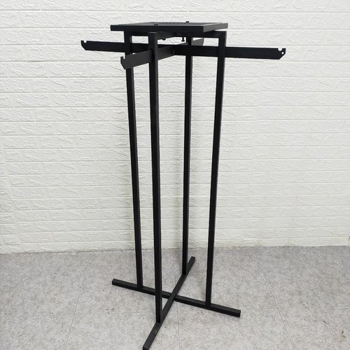 服装店货架展示架组合中岛架落地 男装陈列架子 四臂正挂衣服架子