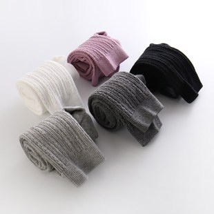 袜2019年秋季 女童打底裤 3岁0纯棉女宝宝儿童裤 春秋外穿洋气薄款